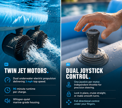 AquaDrift Motorized Pool Lounger Pro