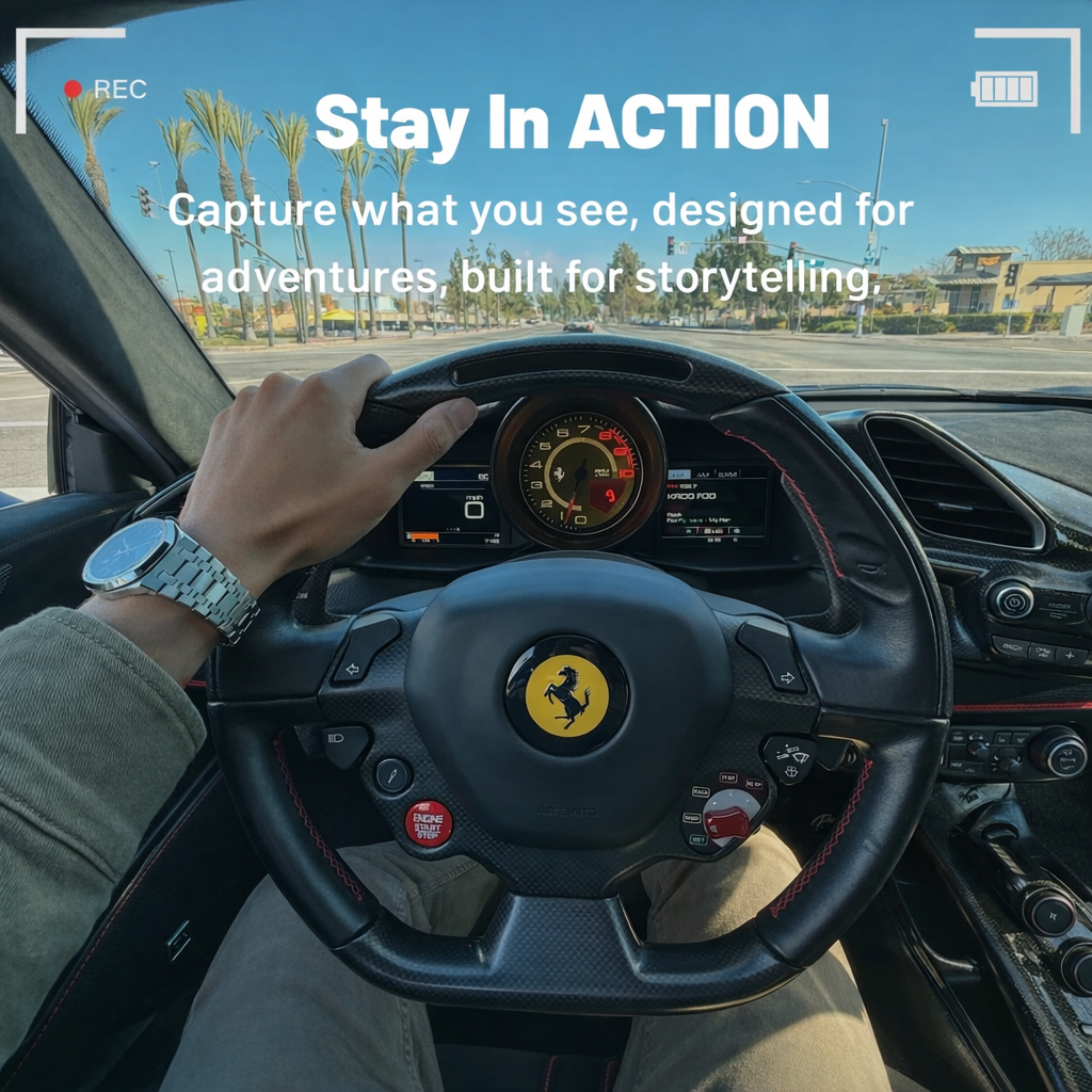 UltraCompact POV Action Camera - Capture Life Hands-Free